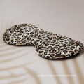 100% Pure Mulberry Silk Leopard Eye Mask Soft Eye Cover with Leopard Print Adjustable Strap Silk Sleeping Mask